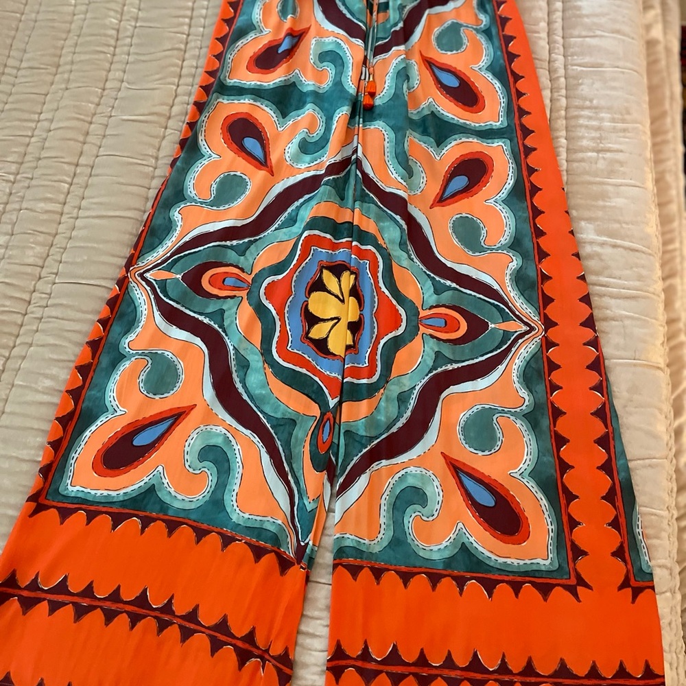 Rachel Zoe silky boho pants